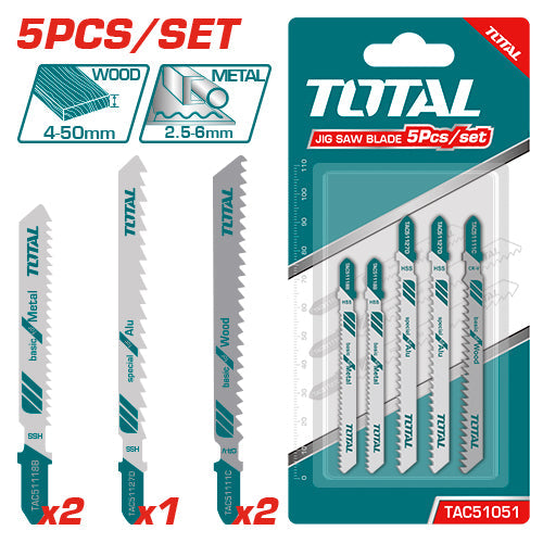 Jig Saw Blade Set 5 Pcs