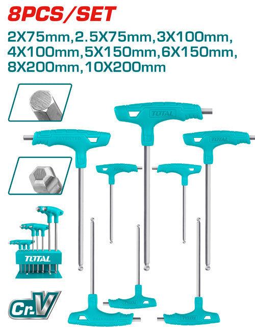 Hex Wrench Set 8pcs Ball Point