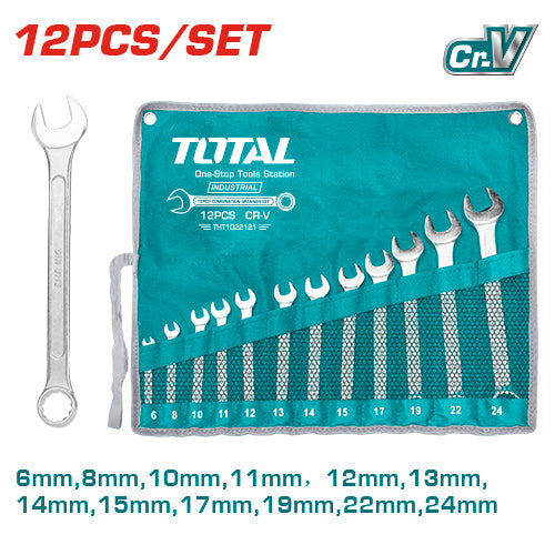 12 Pcs Combination Spanner Set