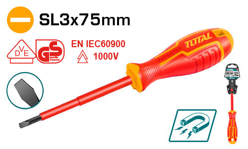 INSULATED SCREWDRIVER 3.0X 75