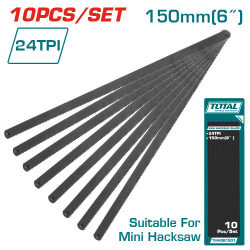 MINI HACKSAW BLADE 150MM 24T 10PCS